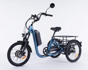 Tricycle &eacute;lectrique adulte Evasion couleur Bleu