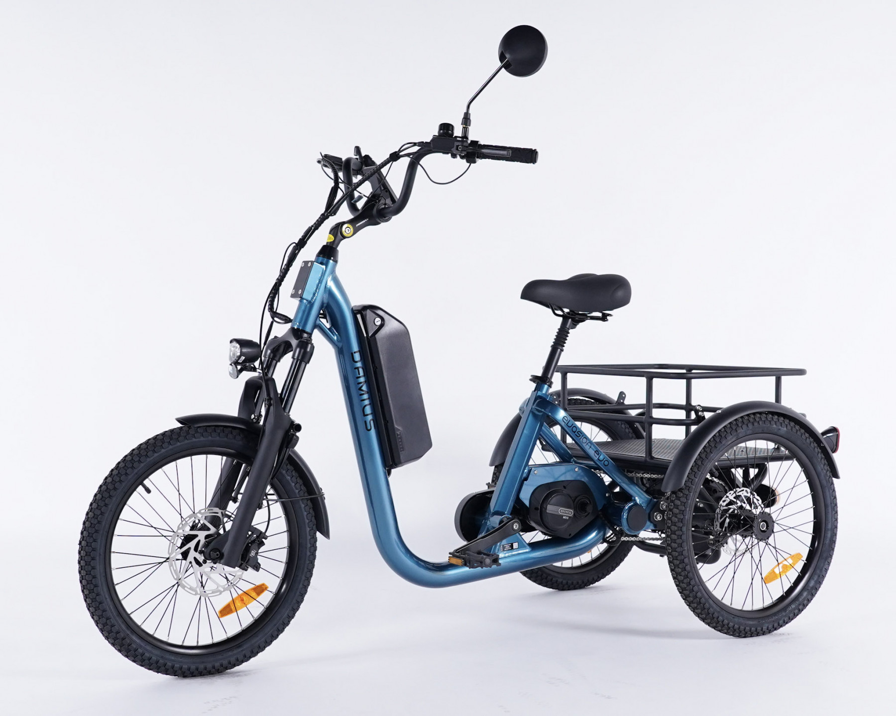 Vélo à trois roues électrique Damius EVASION EVO bleu métallisé