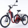 Tricycle électrique pour senior avec panier arrière grande capacité