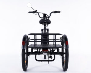 Conception du tricycle &eacute;lectrique Essentiel par la marque Fran&ccedil;aise DAMIUS
